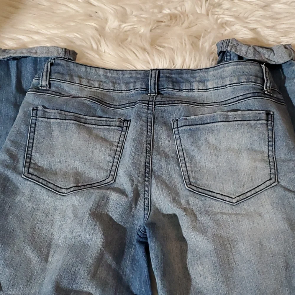 Rewash Ripped Jeans Size 7 Juniors Cuffed Hem